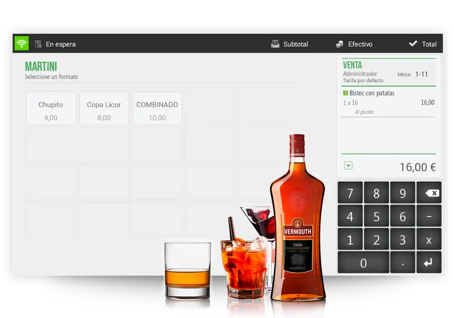 Modificadores de productos